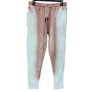 ELEVEN PARIS Men's Sweatpants Drawstring Waist Jogger Pants Deep Taupe Spray L